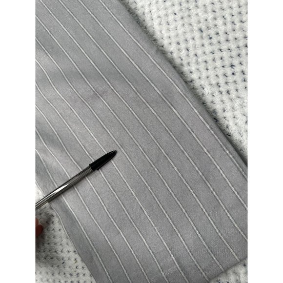 J. Jill Linen Stretch Dress Pants Womens Size 10P Wide Leg Grey Silver Stripes - Picture 8 of 16